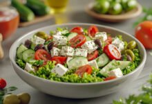 طريقة عمل سلطة يونانية