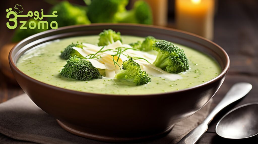 طريقة عمل شوربة البروكلي
