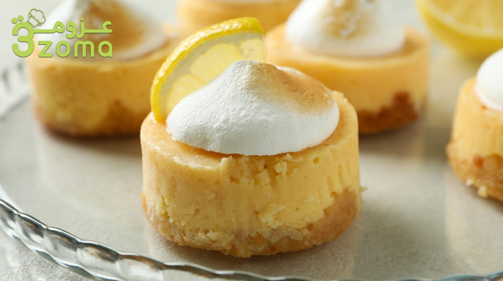 ميني تشيز كيك بميرنج الليمون