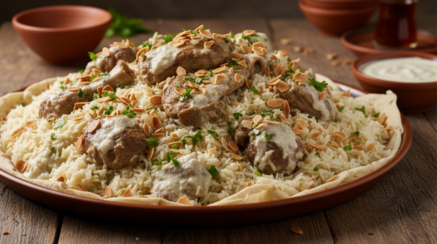 طريقة عمل المنسف الأردني