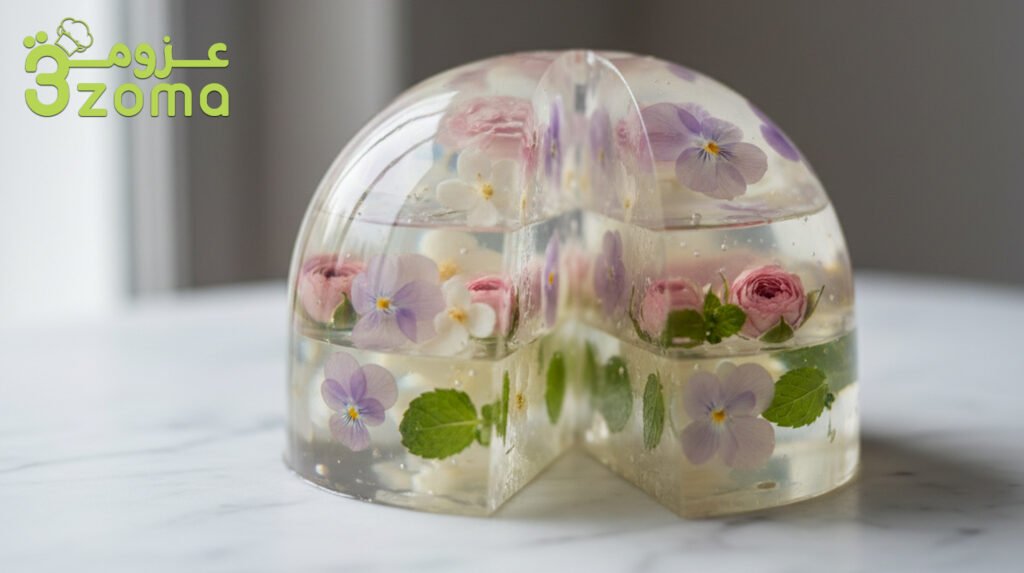 كيكة الكريستال الشفافة