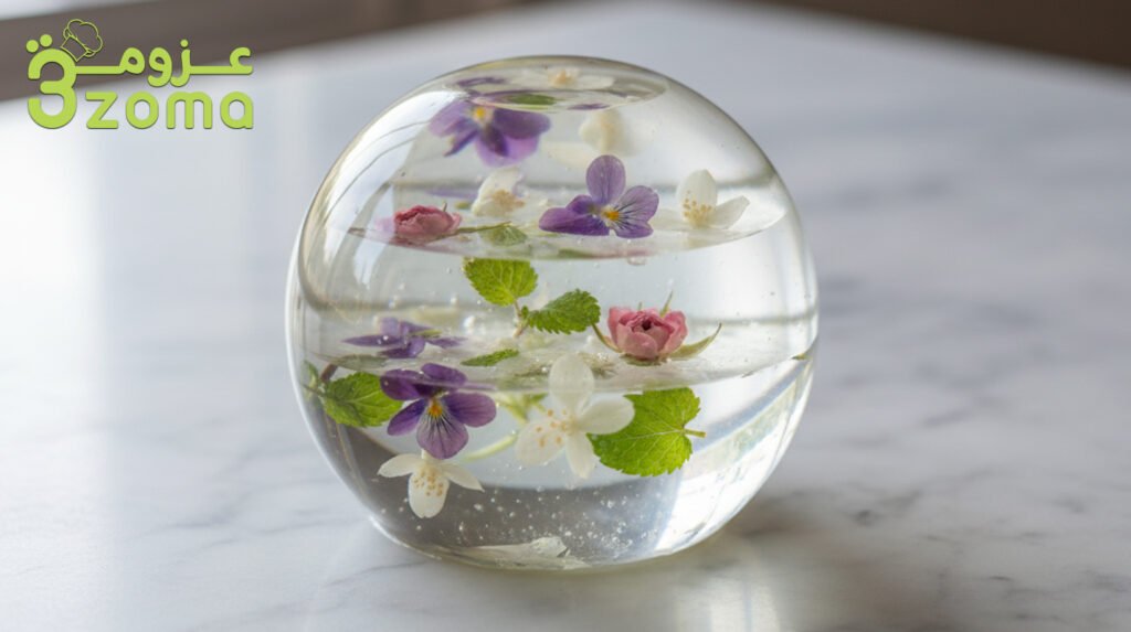 كيكة الكريستال الشفافة