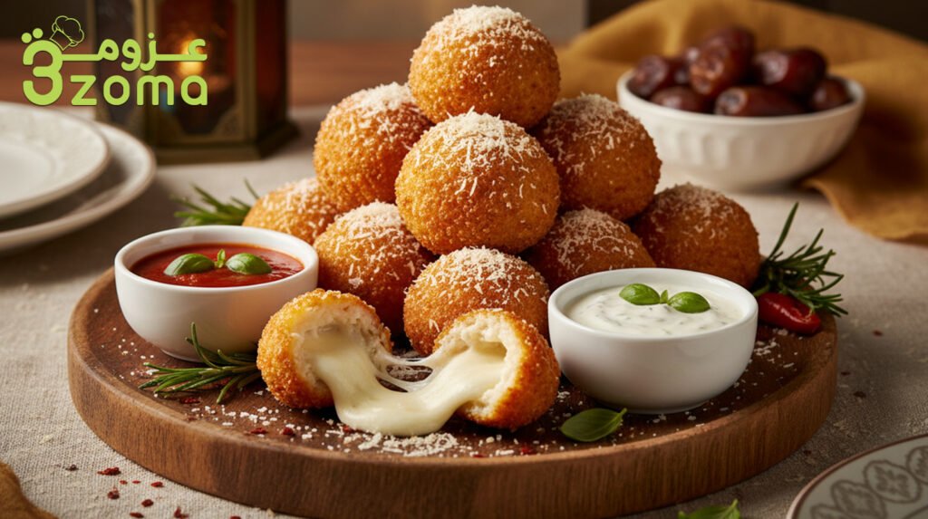 كرات الدجاج بالبارميزان المقرمشة