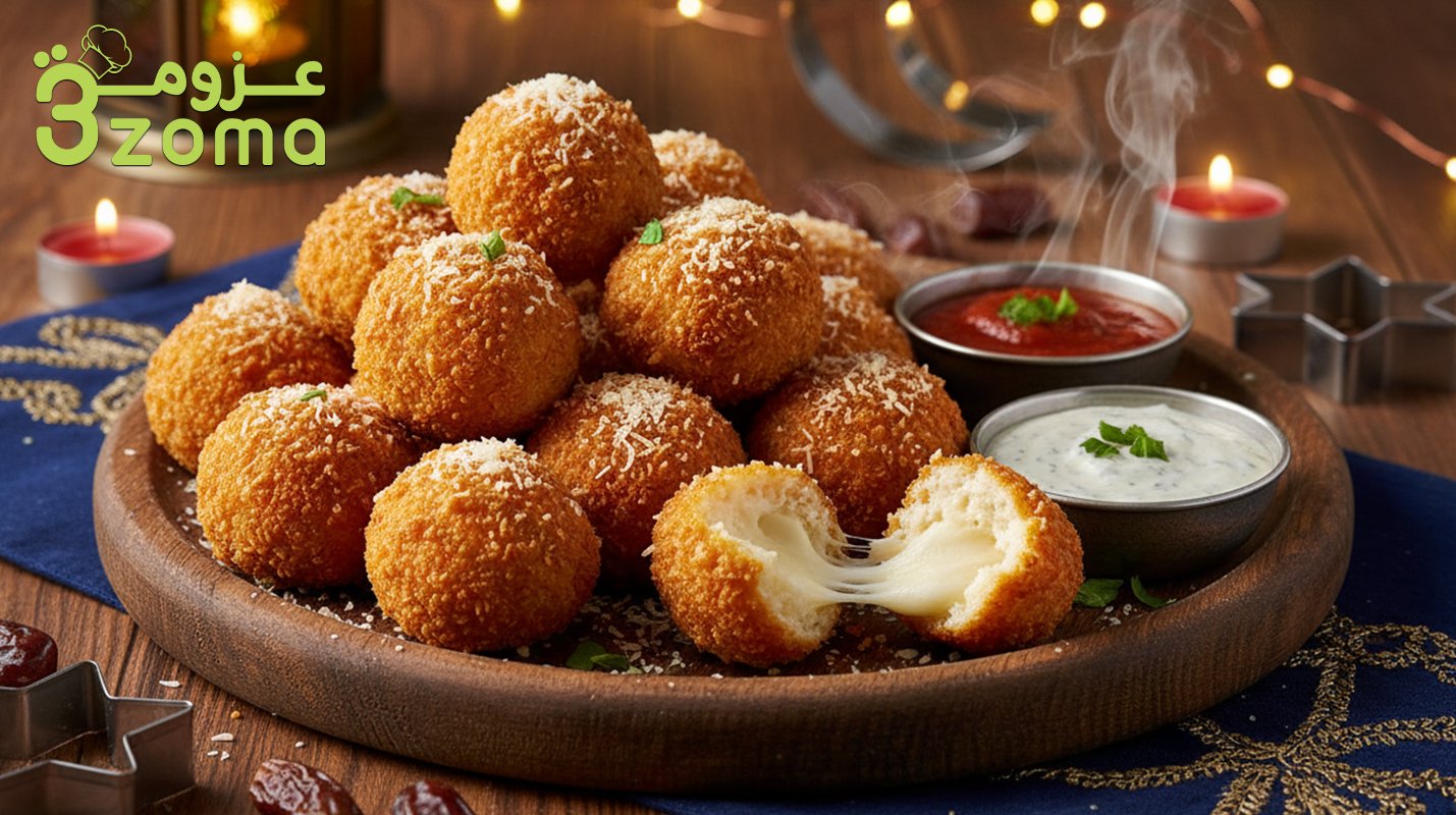 كرات الدجاج بالبارميزان المقرمشة