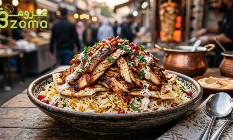 فتة شاورما تيكا الهندية