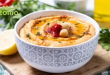 حمص بالطحينة