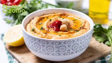 حمص بالطحينة