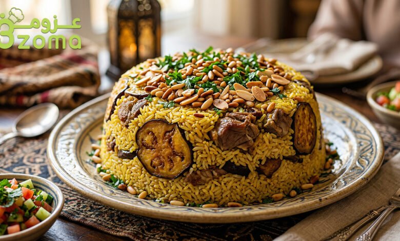 المقلوبة الفلسطينية باللحم