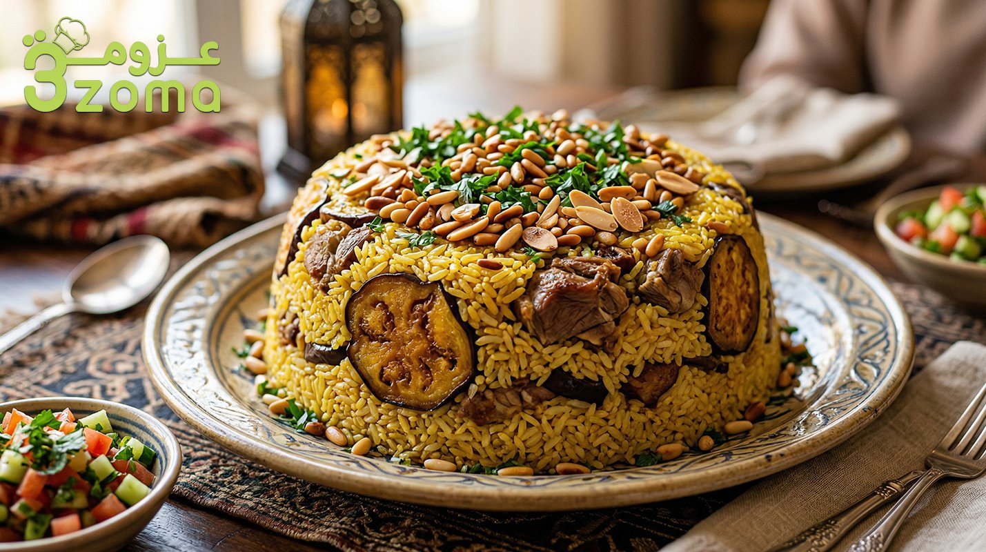 المقلوبة الفلسطينية باللحم