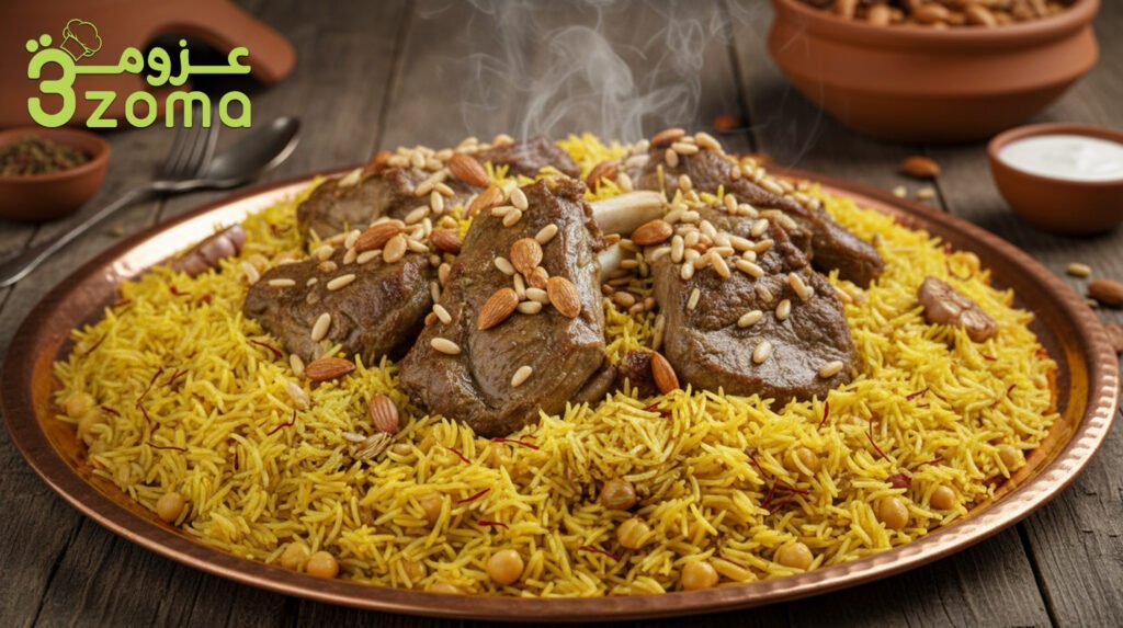 القدرة الغزاوية باللحم والحمص