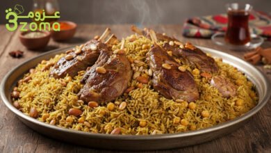 القدرة الغزاوية باللحم والحمص