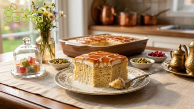 كيكة التريليتشا التركية بالحليب والكراميل