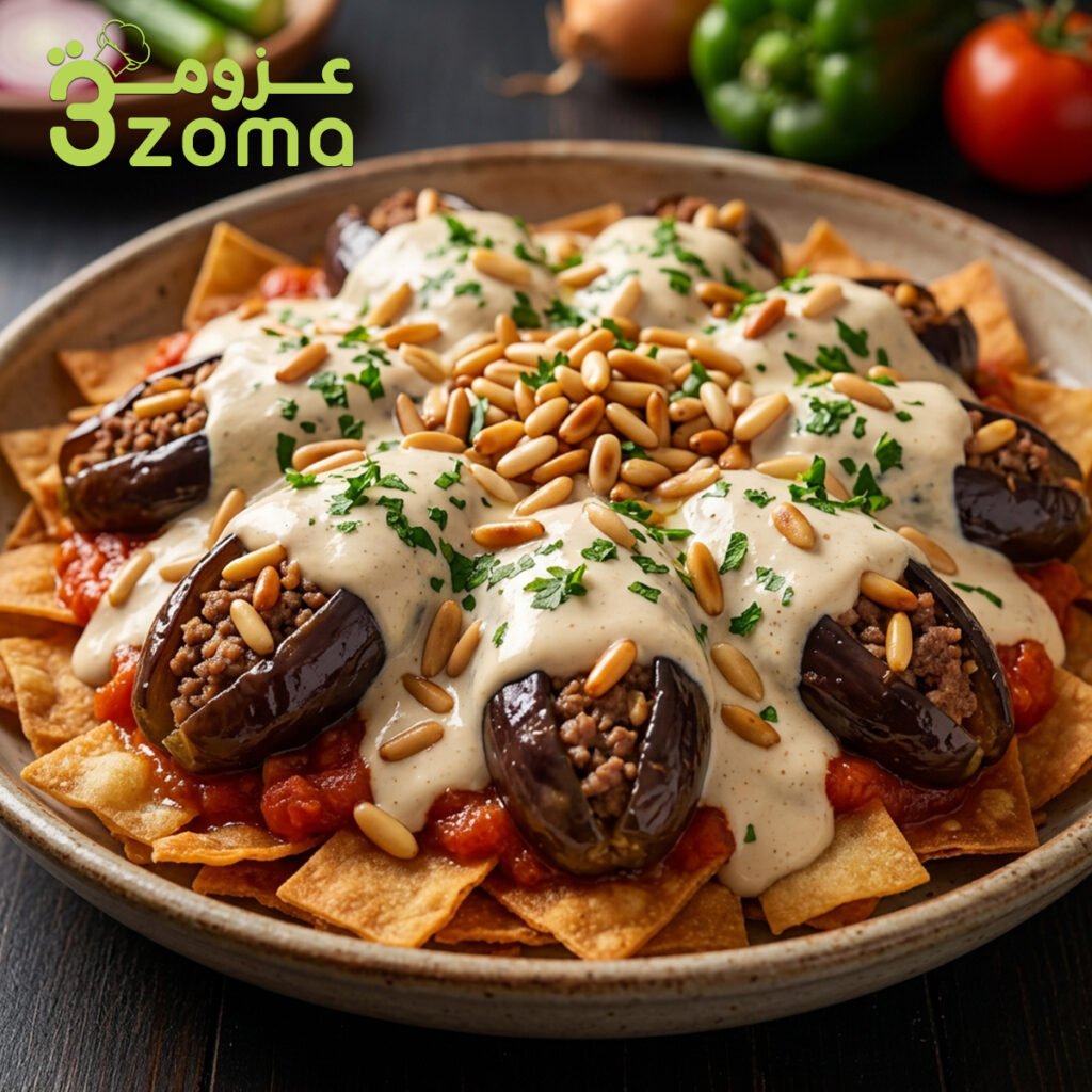 فتة المكدوس الشامية الأصلية