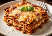لازانيا اللحم بالبشاميل الإيطالية