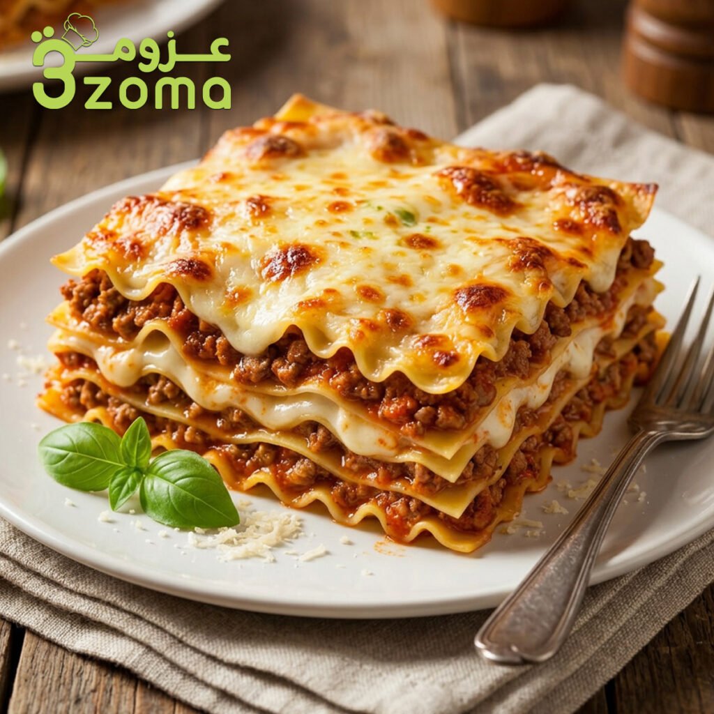 لازانيا اللحم بالبشاميل الإيطالية
