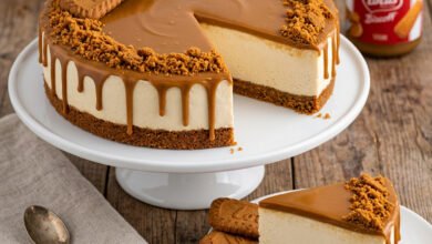 تشيز كيك اللوتس البارد