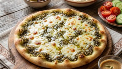 مناقيش الزعتر والجبن بعجينة القطن