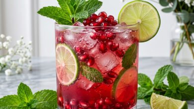 موهيتو الرمان والنعناع