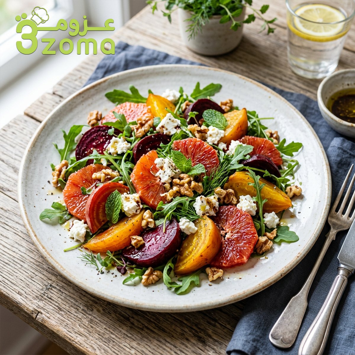 سلطة الشمندر والبرتقال