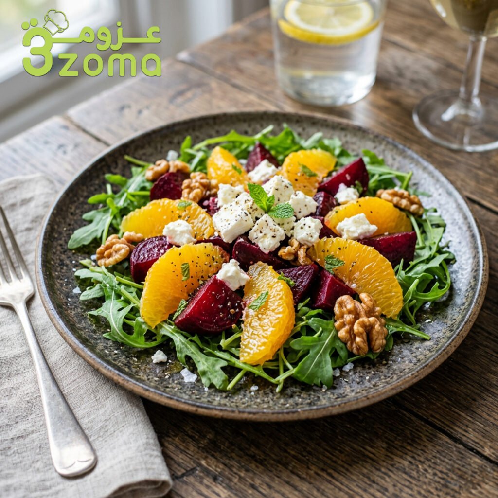 سلطة الشمندر والبرتقال