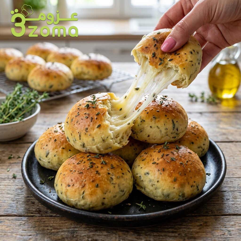 بريوش الأجبان الثلاثة والزعتر الملكي