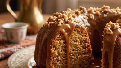 كيكة التمر بصوص التوفي