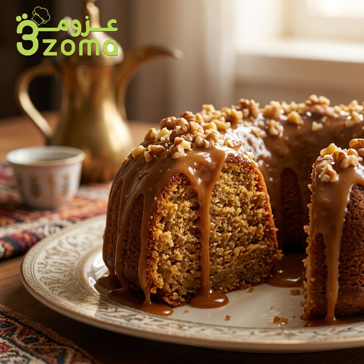 كيكة التمر بصوص التوفي