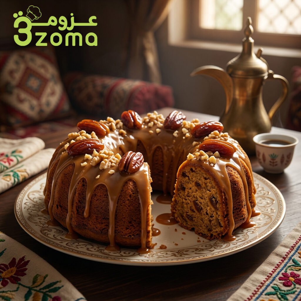 كيكة التمر بصوص التوفي