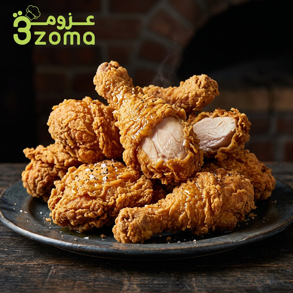 طريقة عمل الدجاج المقرمش (كنتاكي منزلي).