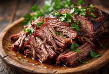 طريقة عمل اللحم المفتت في الفرن بريسكت