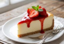 طريقة عمل التشيز كيك المخبوز بدون تشقق