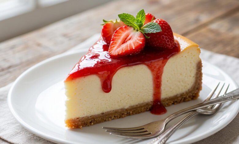 طريقة عمل التشيز كيك المخبوز بدون تشقق