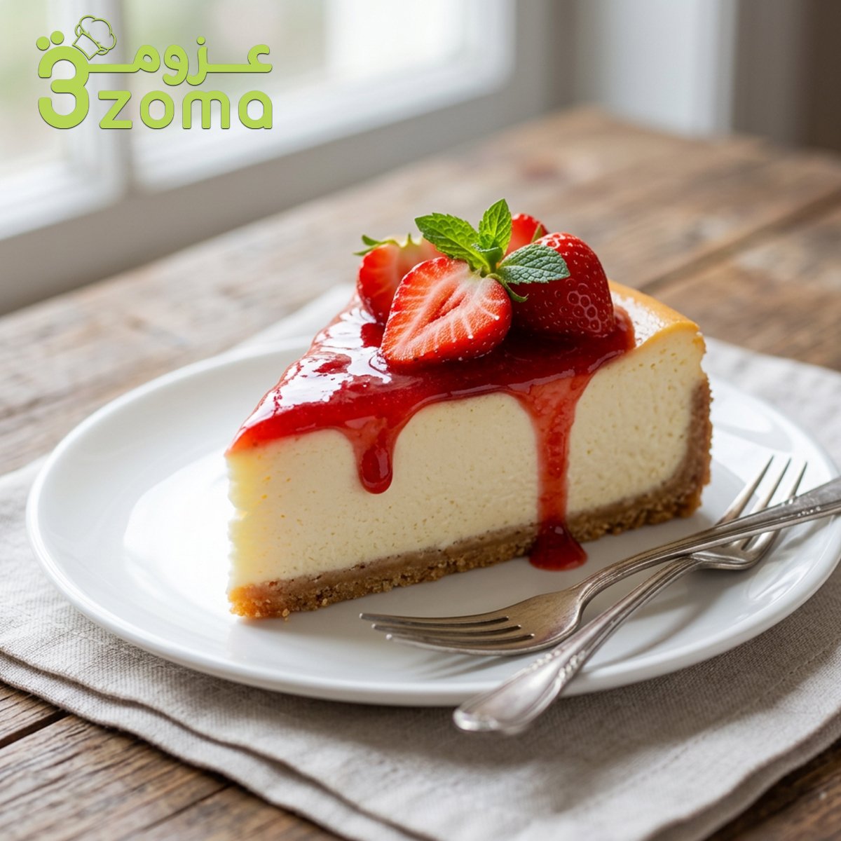 طريقة عمل التشيز كيك المخبوز بدون تشقق