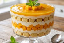 طريقة عمل ترايفل المانجو والكريم تشيز