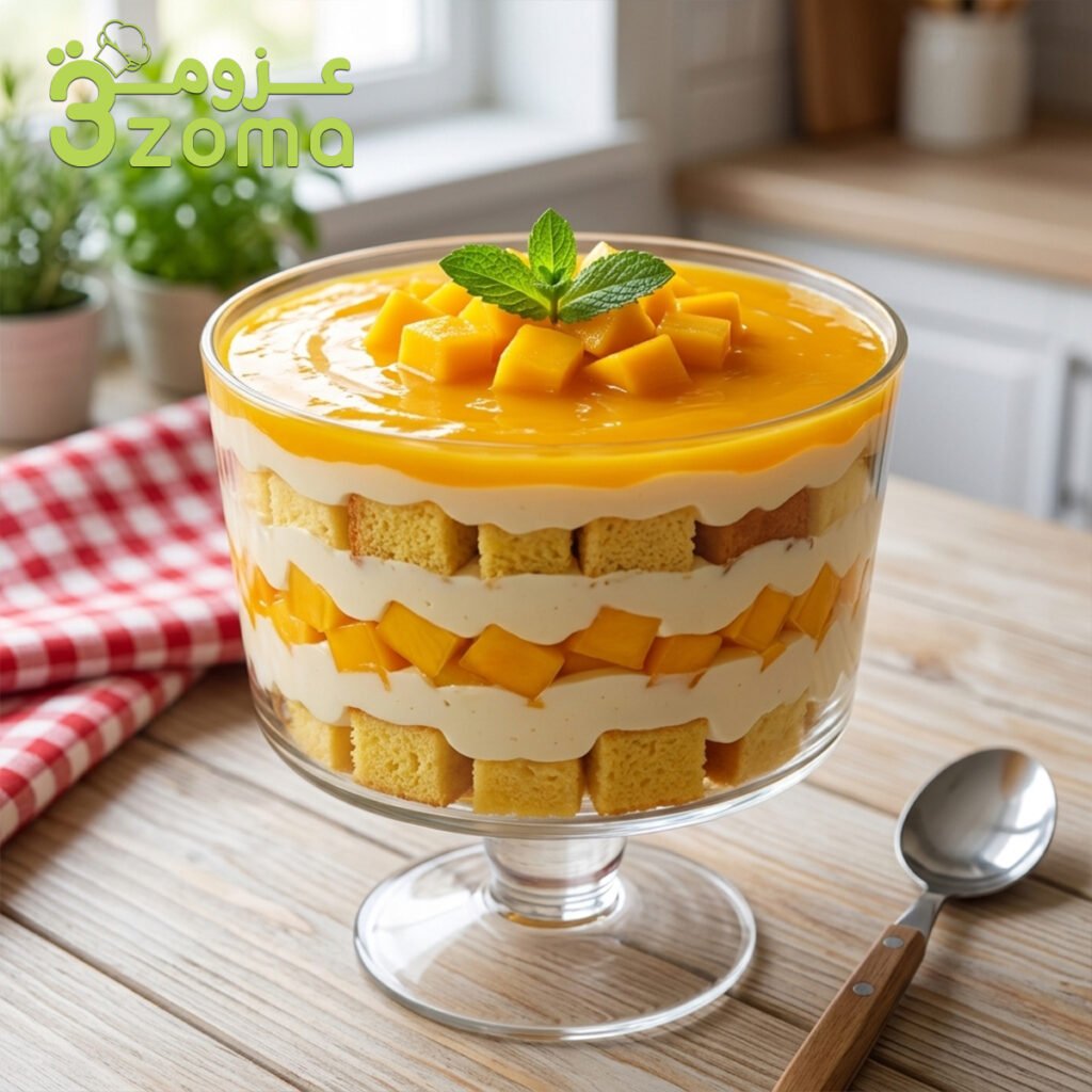 طريقة عمل ترايفل المانجو والكريم تشيز