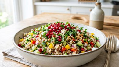 طريقة عمل سلطة الكينوا الصحية
