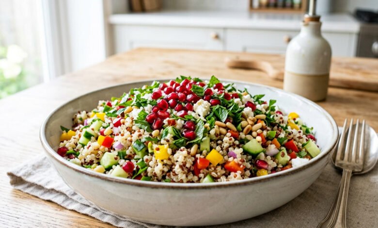 طريقة عمل سلطة الكينوا الصحية