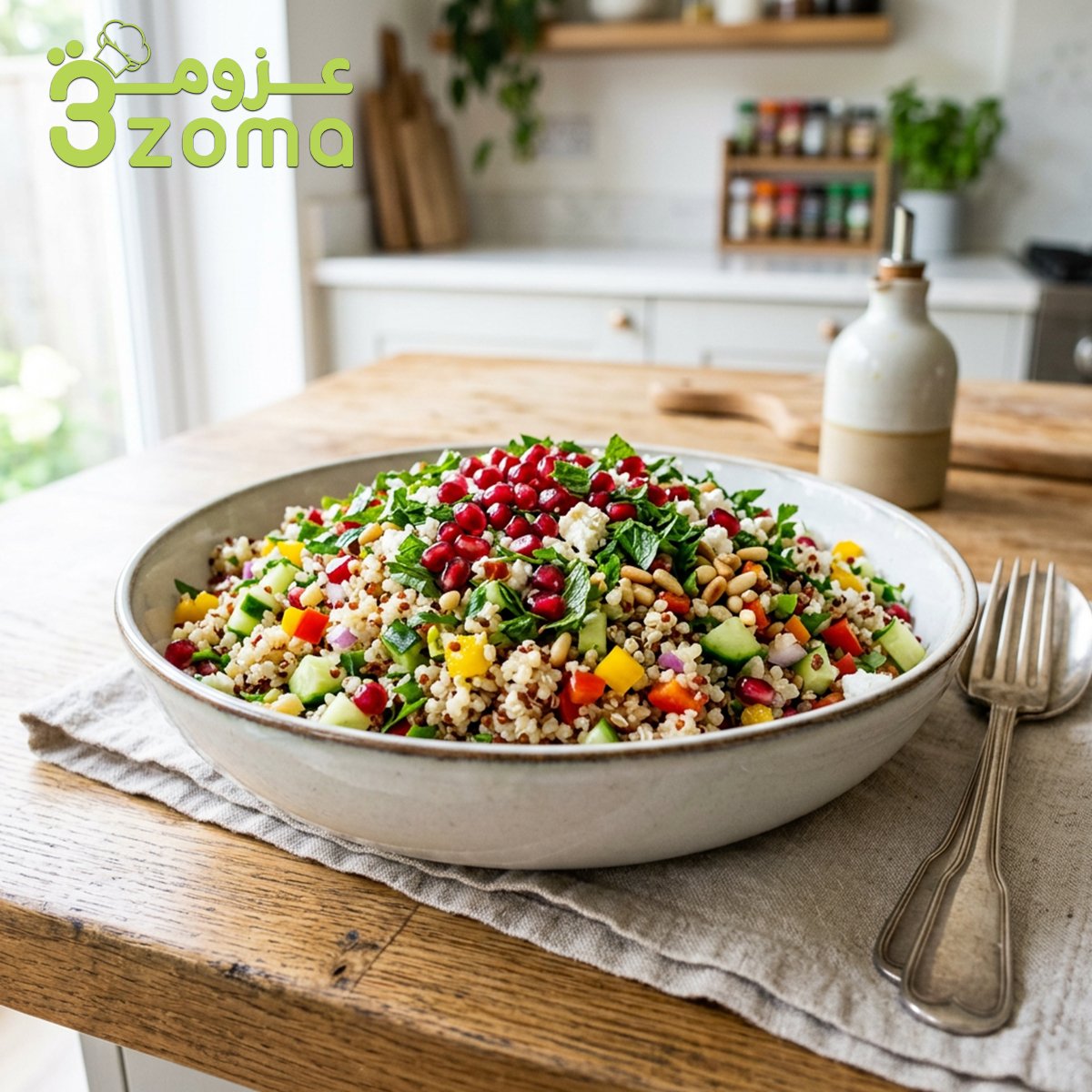 طريقة عمل سلطة الكينوا الصحية
