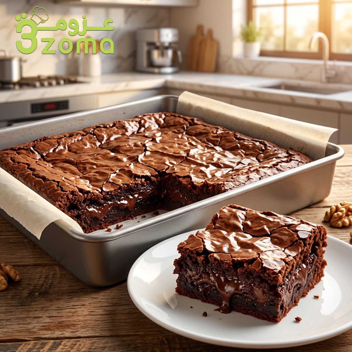 طريقة عمل براونيز الشوكولاتة الأصلية