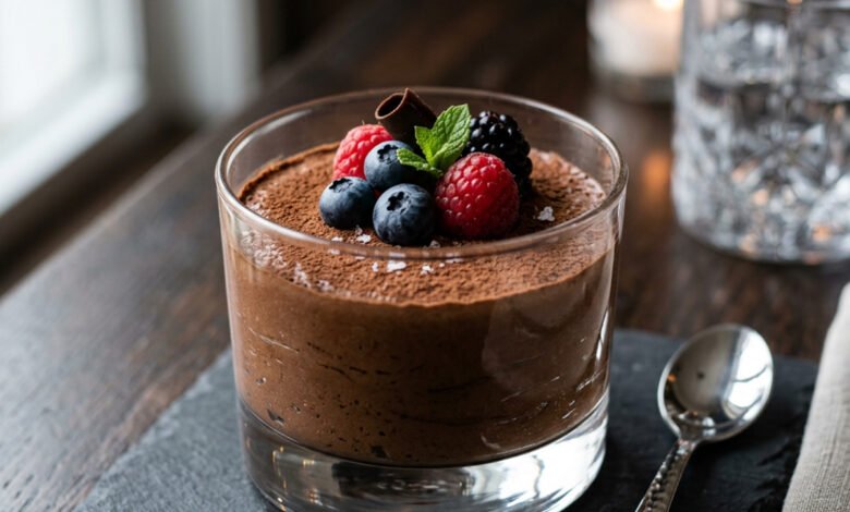 طريقة عمل موس الشوكولاتة الفرنسي