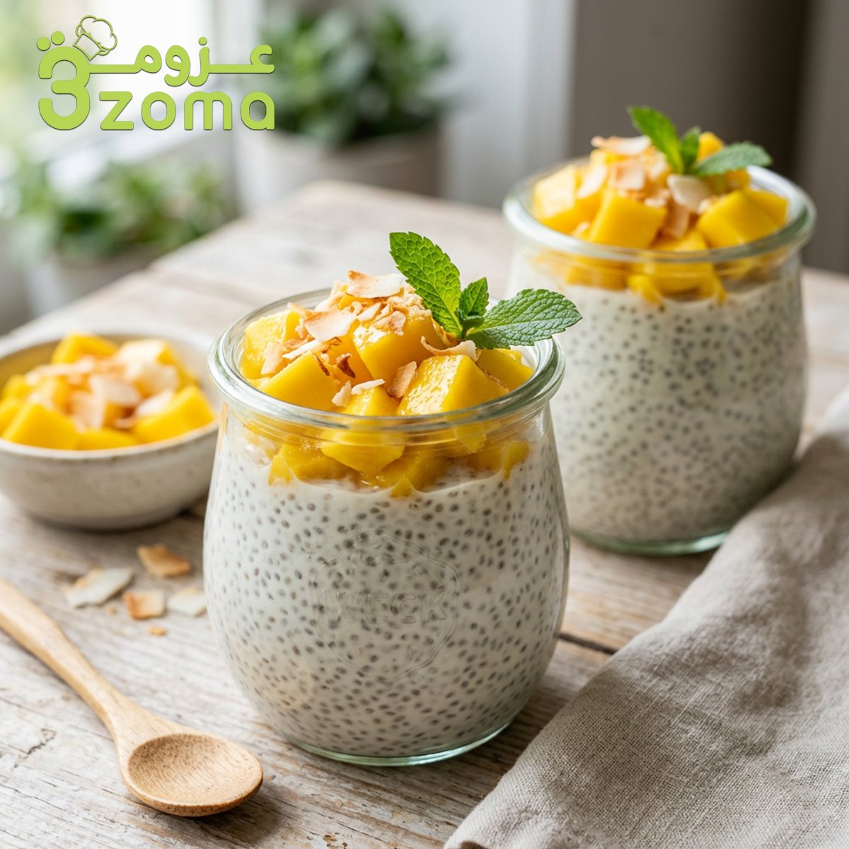 طريقة عمل بودينج بذور الشيا