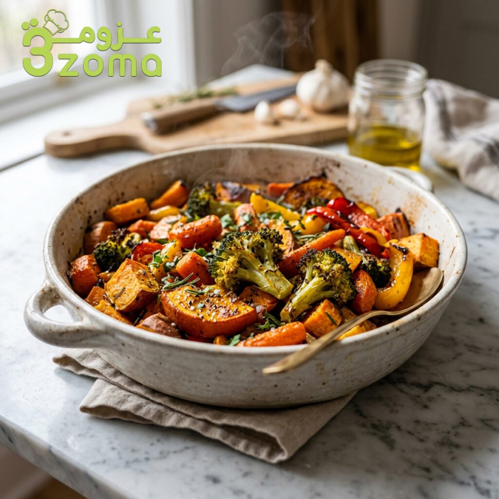 طريقة عمل طاجن الخضار بالفرن