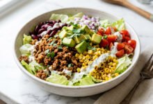 طريقة عمل سلطة التاكو الصحية