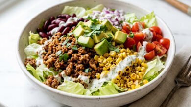طريقة عمل سلطة التاكو الصحية