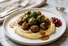 طريقة عمل كرات اللحم السويدية