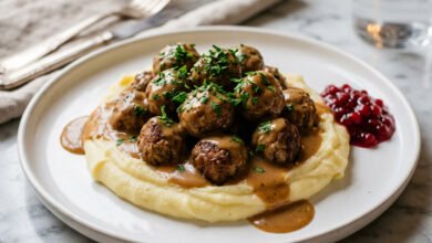 طريقة عمل كرات اللحم السويدية