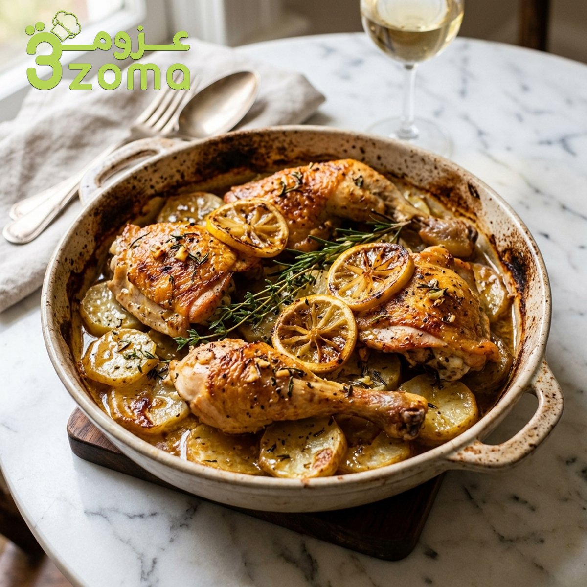 طريقة عمل صينية الدجاج بالبطاطس