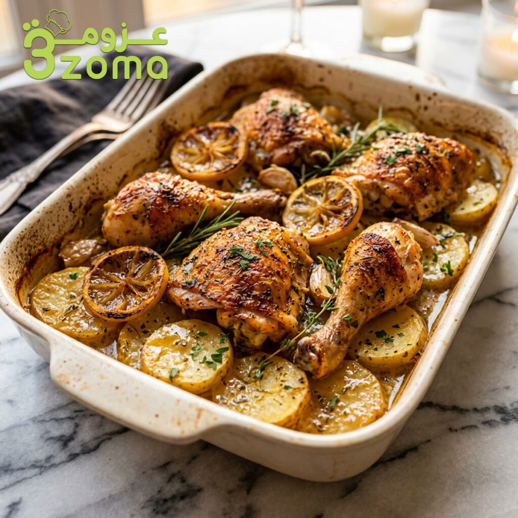 طريقة عمل صينية الدجاج بالبطاطس