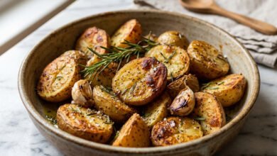 طريقة عمل صينية البطاطس بالروزماري