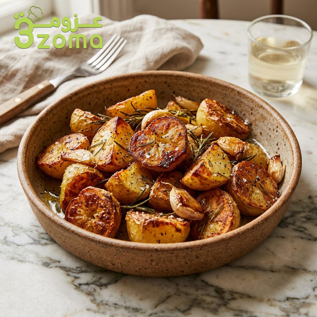 طريقة عمل صينية البطاطس بالروزماري